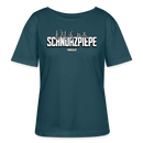 SCHNURZPIEPE-Rundhals Frauen Bio-T-Shirt - Dunkles Petrol