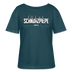 SCHNURZPIEPE-Rundhals Frauen Bio-T-Shirt - Dunkles Petrol