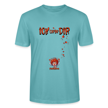 ICK LIEBE DIR-Unisex T-Shirt BIO - Pastelltürkis