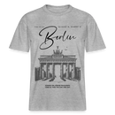 BERLIN Souvenir-Relaxed Fit Unisex Bio-T-Shirt - Grau meliert