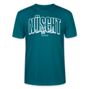 Berlin Shirt mit Schnauze-NÜSCHT MUSS ICK-Unisex T-Shirt Bio - Ozeanblau