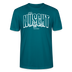 Berlin Shirt mit Schnauze-NÜSCHT MUSS ICK-Unisex T-Shirt Bio - Ozeanblau