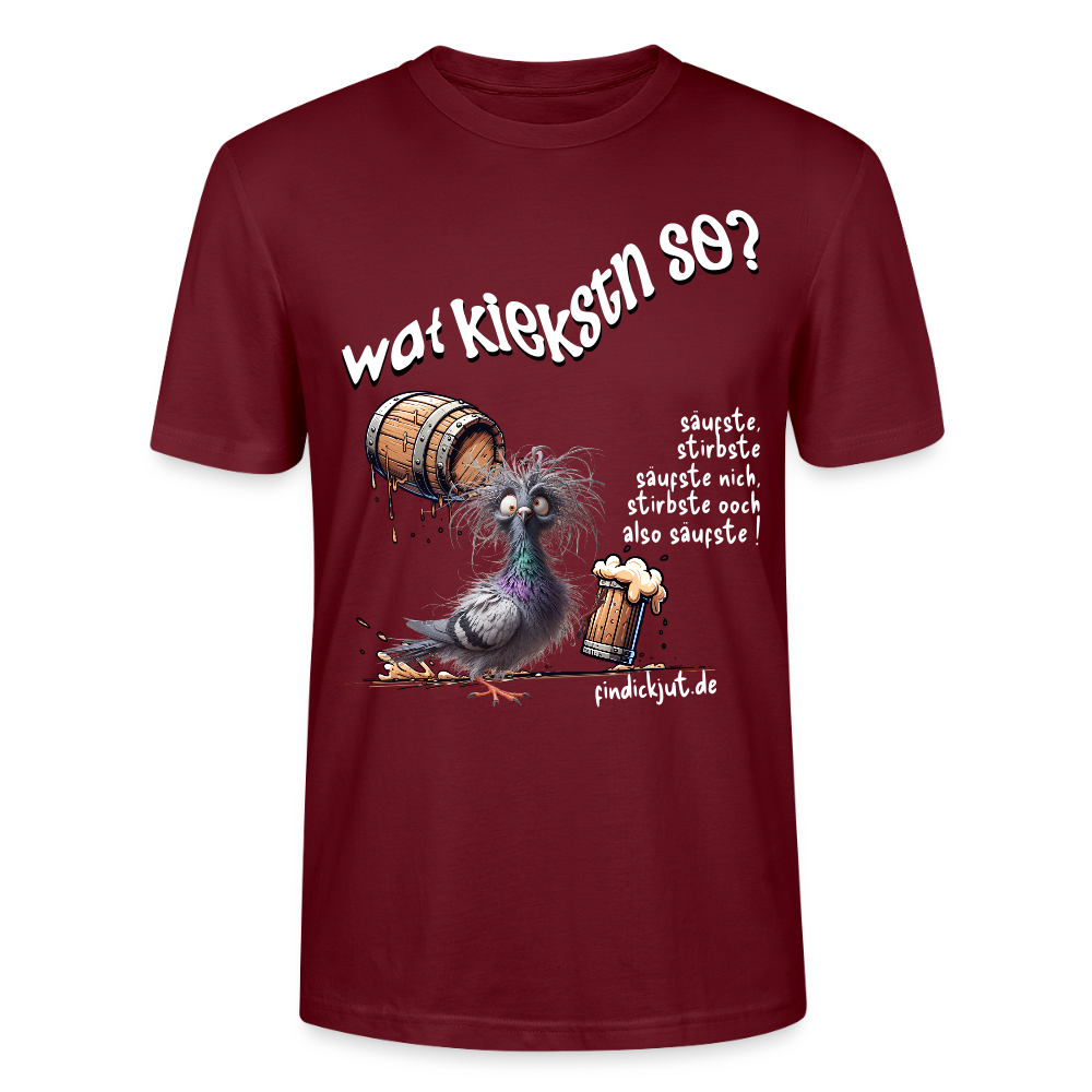 KIEKSTN SO?-Unisex T-Shirt II - Burgunderrot