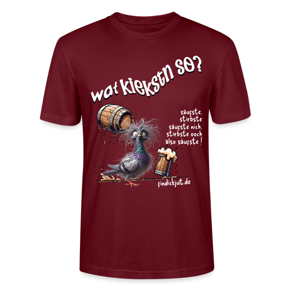 KIEKSTN SO?-Unisex T-Shirt II - Burgunderrot
