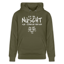 ICK BIN NÜSCHT FÜR SCHWACHE NERVEN-Unisex Bio-Hoodie - Khaki Grün