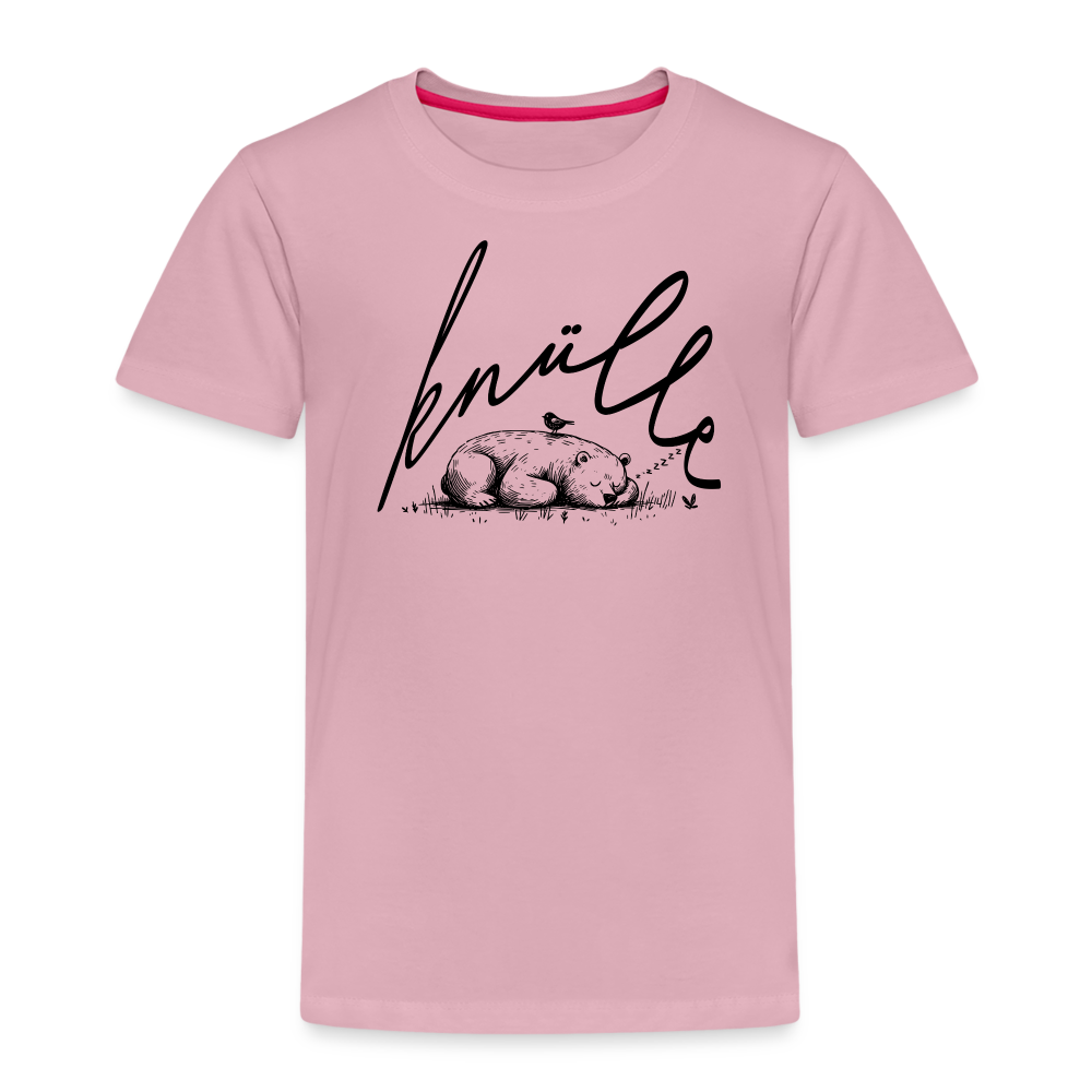 KNÜLLE - Kinder Premium T-Shirt - Hellrosa