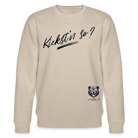KIEKST'N SO?-Unisex Bio-Sweatshirt - Beige