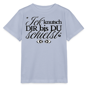 ICK KNUTSCH DIR - Kinder T-Shirt BIO - Lavendel-Violett