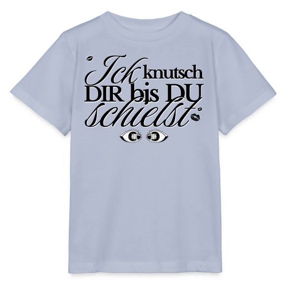 ICK KNUTSCH DIR - Kinder T-Shirt BIO - Lavendel-Violett