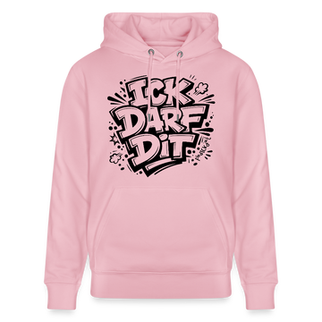 Berliner Spruch-ICK DARF DIT-Unisex Bio-Hoodie - Hellrosa