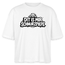 Berliner Bär-DIT IS MIR SCHNURZPIEPE-Frauen Boxy Bio-T-Shirt - Weiß