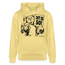 Berlin Souvenir Hoodie -DIT IS SO! – Unisex Bio-Hoodie mit Berliner Bär - Gelb Viva 