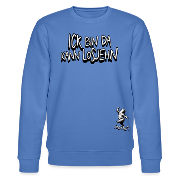 ICK BIN DA - Unisex Bio-Sweatshirt - Blau