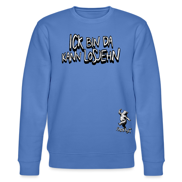 ICK BIN DA - Unisex Bio-Sweatshirt - Blau
