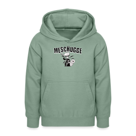 MESCHUGGE - Teenager Hoodie - Graugrün