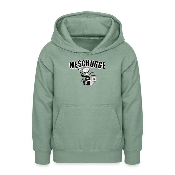MESCHUGGE - Teenager Hoodie - Graugrün