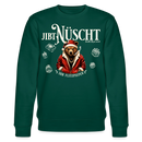 JIBT NÜSCHT-Unisex Bio-Sweatshirt-Berliner Bär Weihnachten - Forest