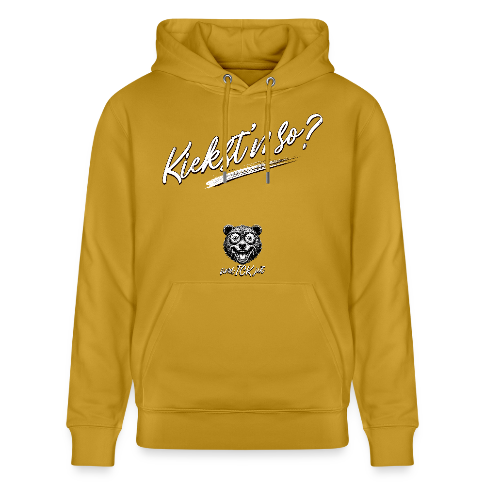 KIEKST'N SO?-Unisex Bio-Hoodie II - Ocker