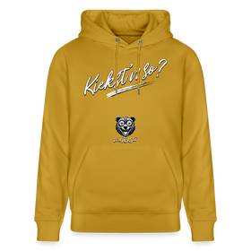 KIEKST'N SO?-Unisex Bio-Hoodie II - Ocker