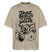 JANZ BERLIN IS EENE WOLKE-Der kiffende Berlin Bär-Oversized Unisex Bio T-Shirt - Steingrau