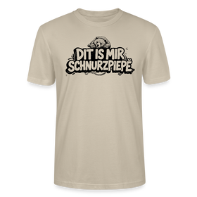 Berliner Bär-DIT IS MIR SCHNURZPIEPE-Unisex T-Shirt BIO - Beige