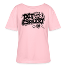 DIT ESKALIERT EH-Rundhals Frauen Bio-T-Shirt mit Berliner Schnauze - Hellrosa