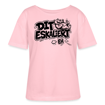 DIT ESKALIERT EH-Rundhals Frauen Bio-T-Shirt mit Berliner Schnauze - Hellrosa