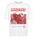 SEI KNORKE - Frontprint - Unisex Oversize Bio-T-Shirt - Weiß