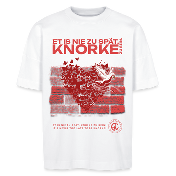 SEI KNORKE - Frontprint - Unisex Oversize Bio-T-Shirt - Weiß