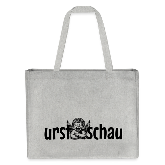 URST SCHAU - Einkaufstasche mit Spruch im Berliner Dialekt - Grau meliert
