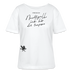 Berliner Spruch in schwarzer Schreibschrift 'NACHTIGALL, ICK HÖR DIR TRAPSEN'-auf Rundhals Frauen Bio-T-Shirt - Weiß