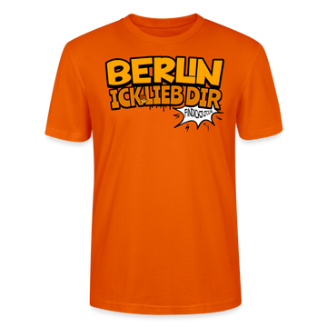 BERLIN ICK LIEB DIR - Unisex BIO T-Shirt - Tieforange