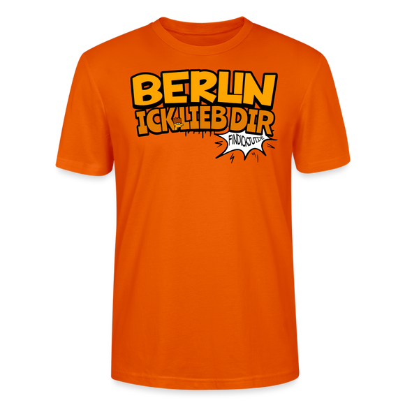 BERLIN ICK LIEB DIR - Unisex BIO T-Shirt - Tieforange