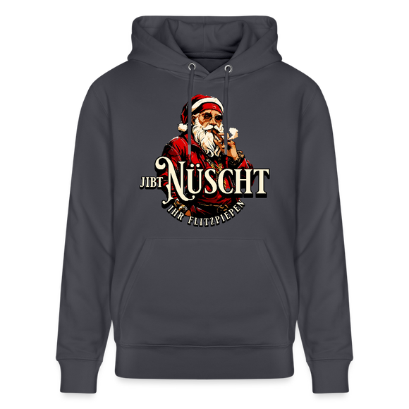 JIBT NÜSCHT IHR FLITZPIEPEN-Unisex Bio-Hoodie II - Indigoblau
