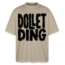 Berlin Shirt-DOLLET DING-Oversized Unisex Bio T-Shirt - Steingrau