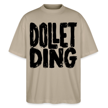 Berlin Shirt-DOLLET DING-Oversized Unisex Bio T-Shirt - Steingrau
