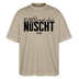 Berliner Spruch-NETT KANN ICK OOCH-Oversized Unisex Bio T-Shirt - Steingrau