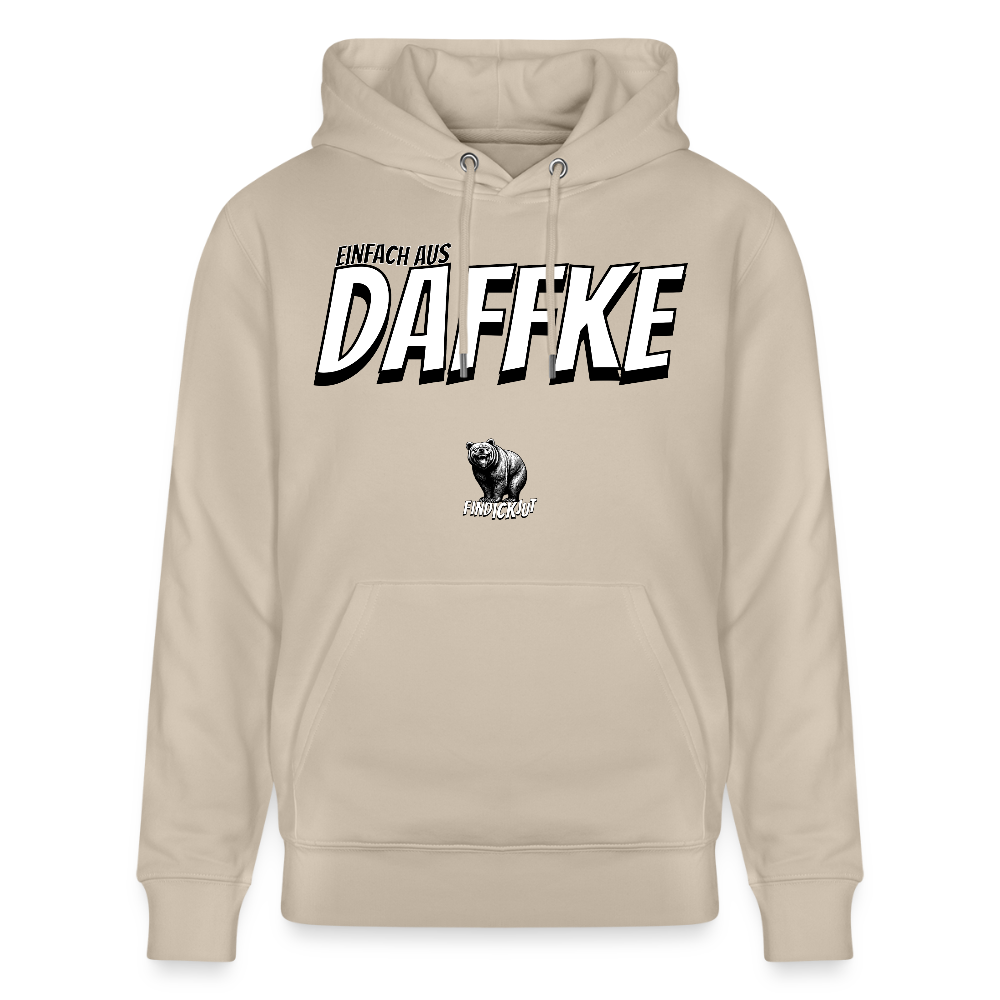 AUS DAFFKE-Unisex Bio-Hoodie - Beige