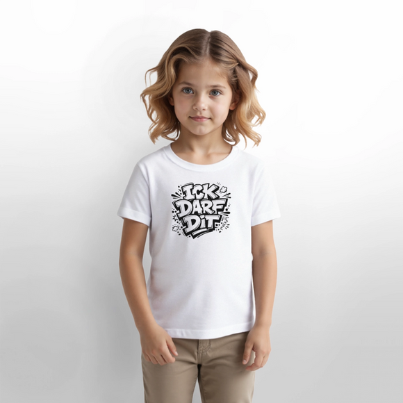 ICK DARF DIT-Kinder T-Shirt für Berliner Gören - Weiß