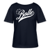 ICK FREU MA WIE BOLLE-Rundhals Frauen Bio-T-Shirt - Navy