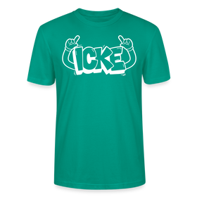 ICKE-Unisex T-Shirt mit Berliner Schnauze - Blaugrün