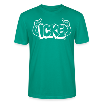 ICKE-Unisex T-Shirt mit Berliner Schnauze - Blaugrün