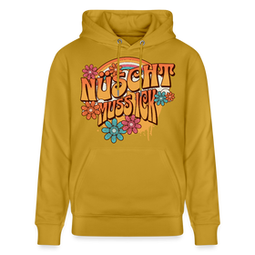 BERLINER RETRO-NÜSCHT MUSS ICK-Unisex Bio-Hoodie - Ocker