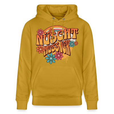 BERLINER RETRO-NÜSCHT MUSS ICK-Unisex Bio-Hoodie - Ocker