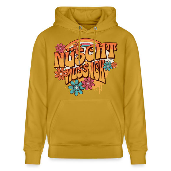 BERLINER RETRO-NÜSCHT MUSS ICK-Unisex Bio-Hoodie - Ocker
