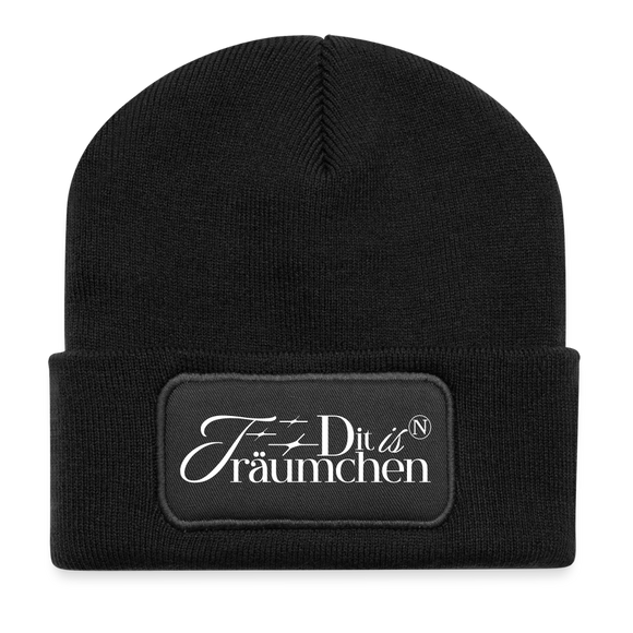 Berliner Spruch-DIT IS N TRÄUMCHEN-Beanie - Schwarz