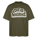 DIT IS KNORKE-Oversized Unisex Bio T-Shirt mit echt Berliner Schnauze - Khaki