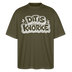 DIT IS KNORKE-Oversized Unisex Bio T-Shirt mit echt Berliner Schnauze - Khaki