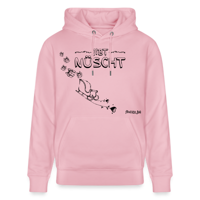 Weihnachten in Berlin 25-JIBT NÜSCHT-Unisex Bio-Hoodie II - Hellrosa