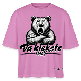 Da kiekste, wa? Frauen Boxy Bio-T-Shirt - Pink